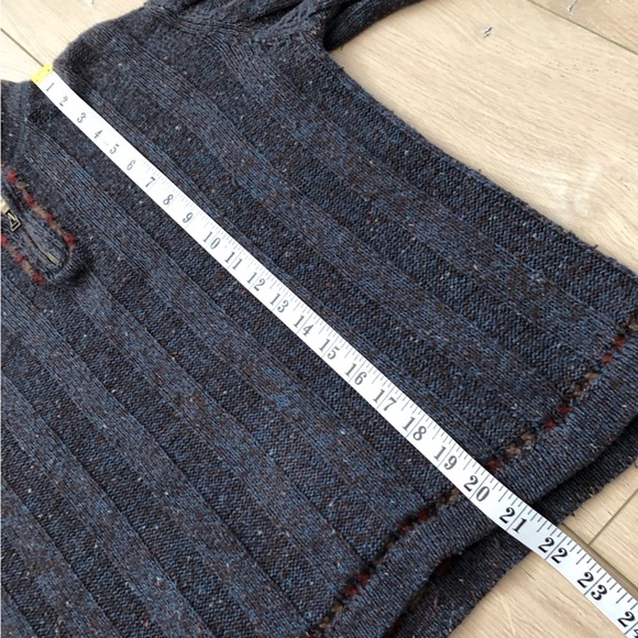 Vintage Woolrich Wool Blend 1/4 Zip Sweater in Indigo Heather Size S - Picture 9 of 11